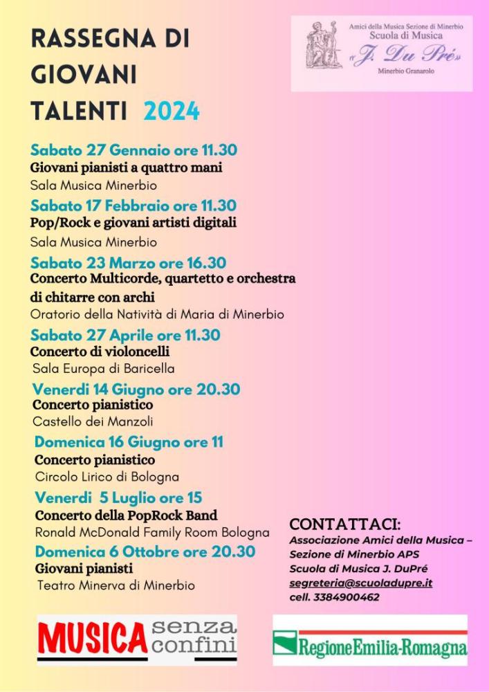  RASSEGNA DI GIOVANI TALENTI