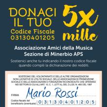 Donaci il tuo 5x mille