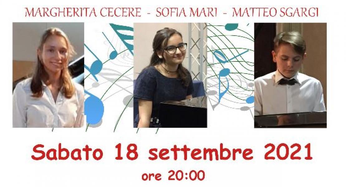 CONCERTO PIANISTICO sabato 18 settembre 2021